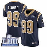 Youth Nike Rams 99 Aaron Donald Navy 2019 Super Bowl LIII Vapor Untouchable Limited Jersey,baseball caps,new era cap wholesale,wholesale hats